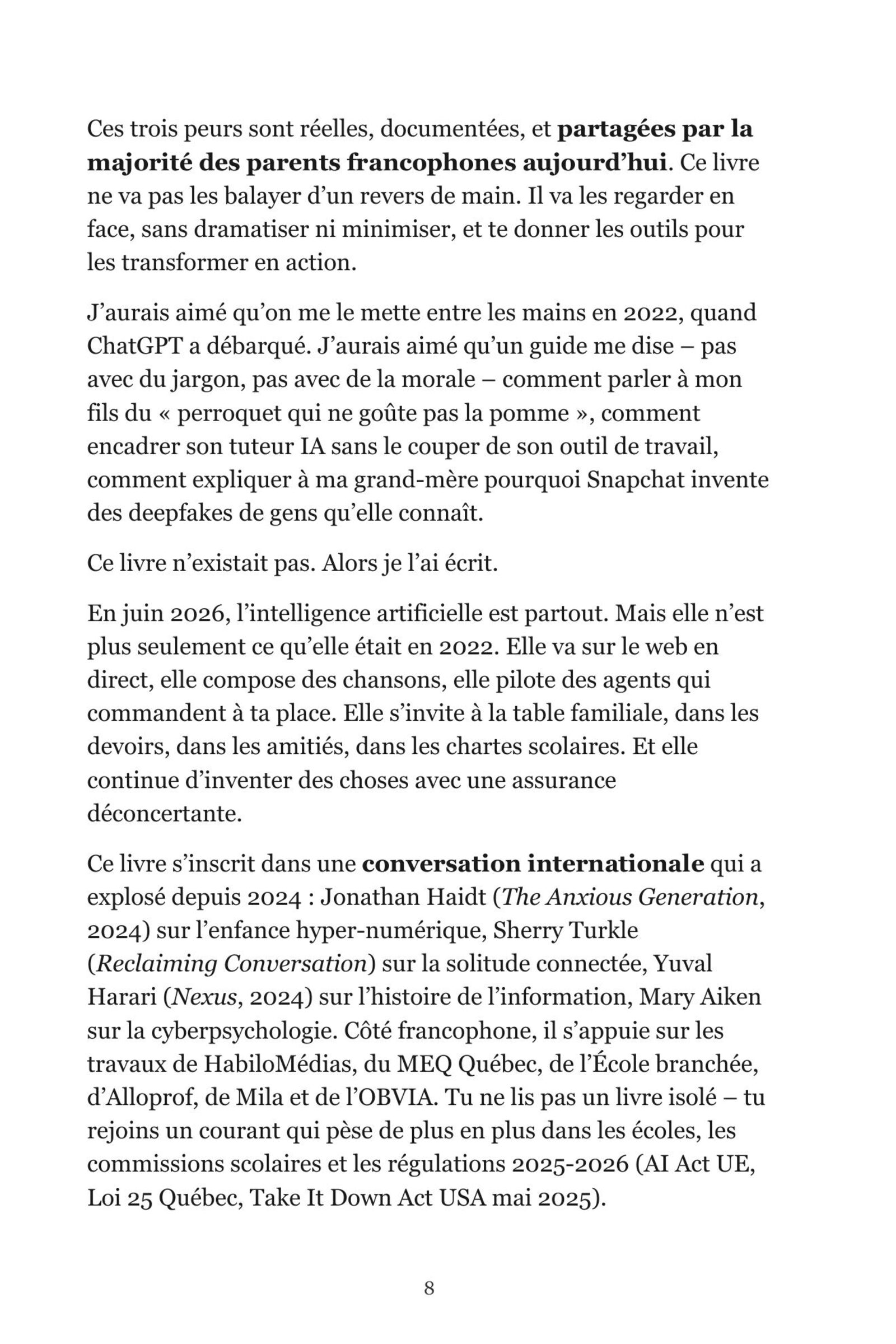 Page 4 de l'extrait de L'IA pour les parents