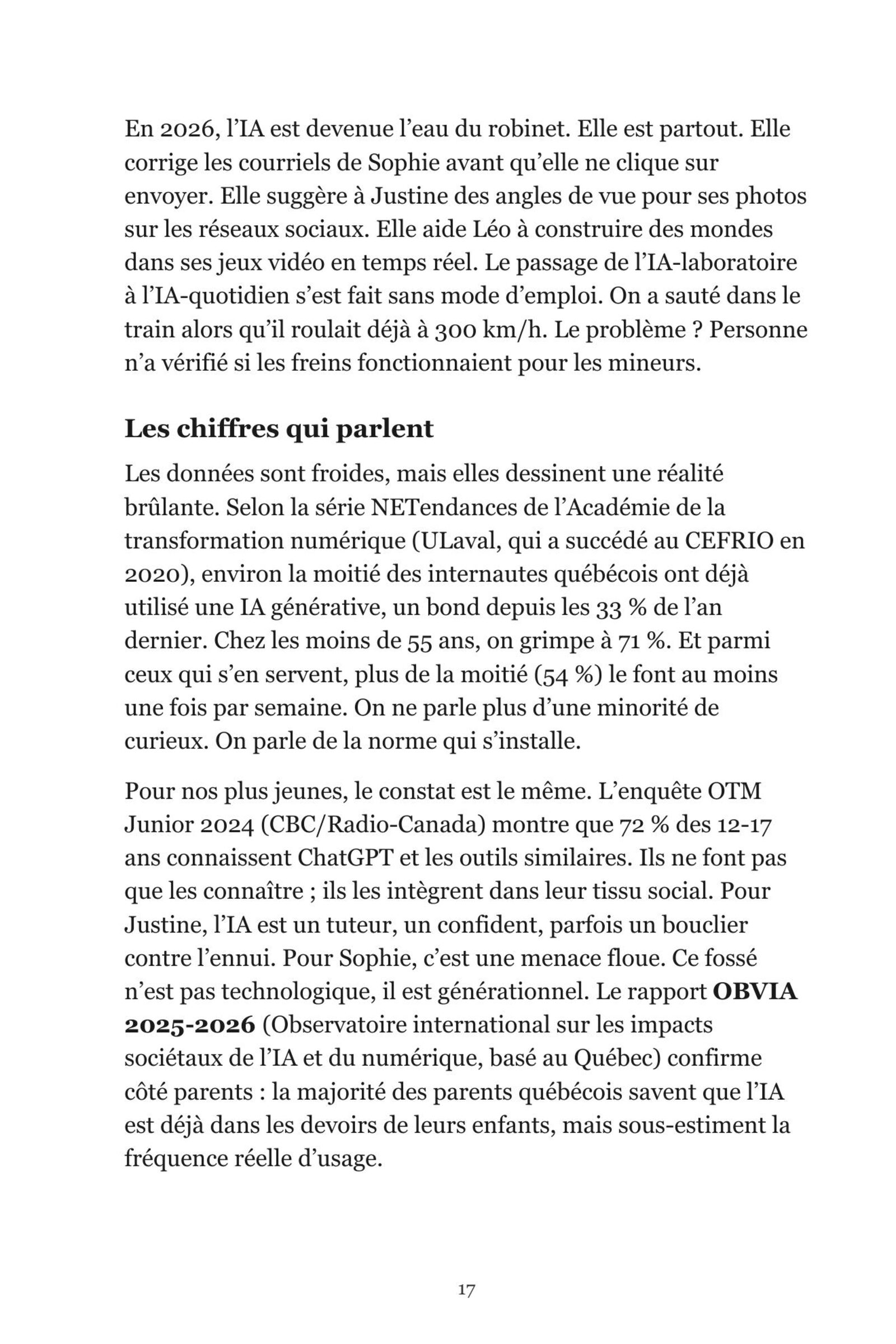 Page 13 de l'extrait de L'IA pour les parents