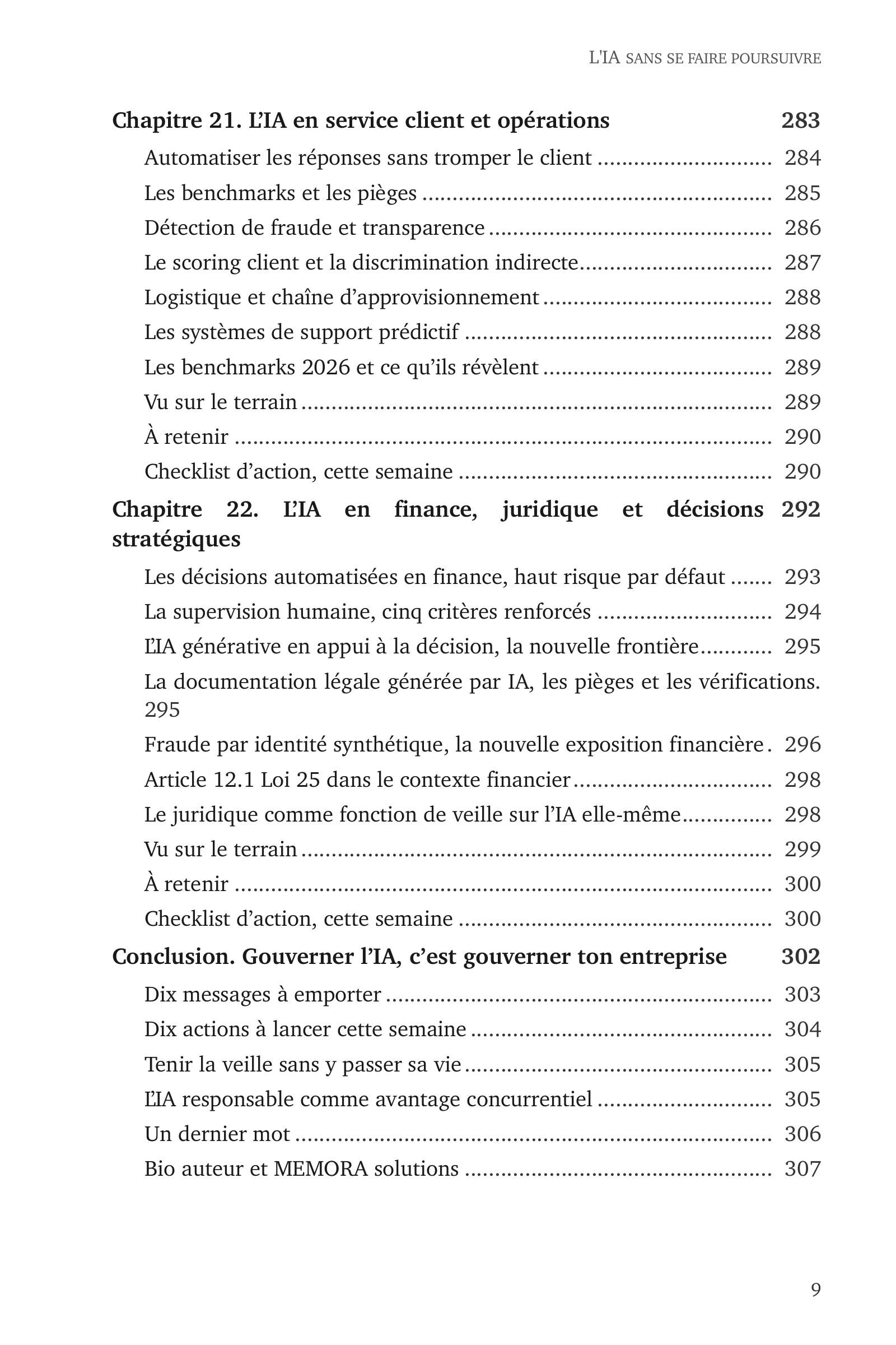 Page 9 de l'extrait de L'IA sans se faire poursuivre