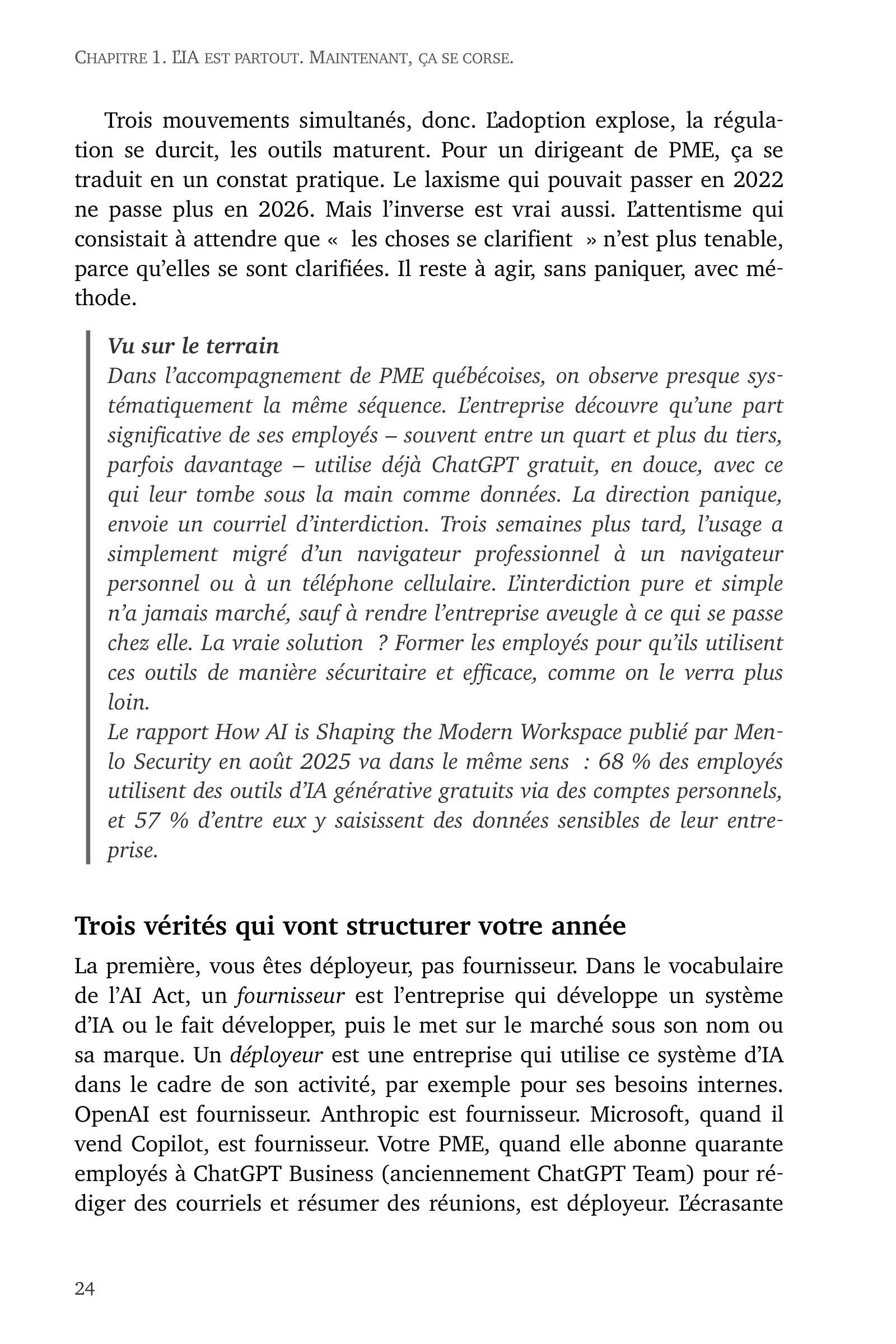 Page 24 de l'extrait de L'IA sans se faire poursuivre