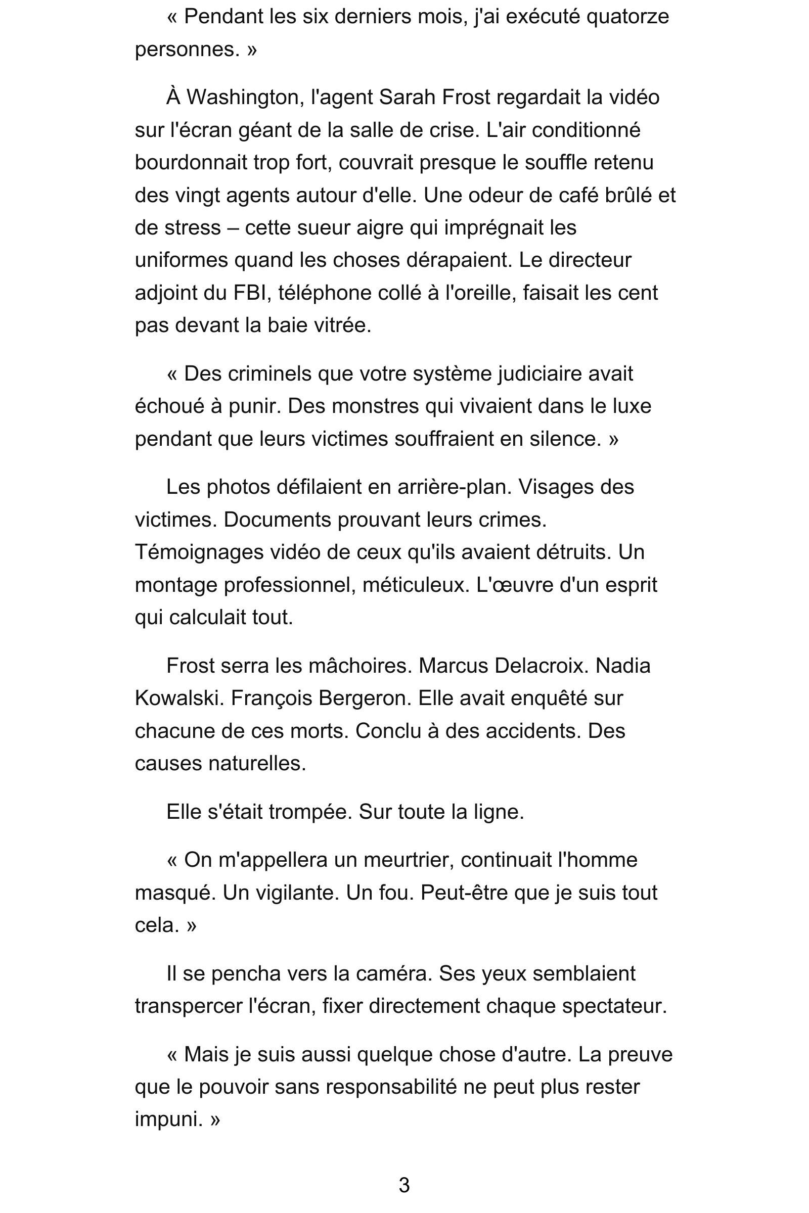 Page 4 de l'extrait de Nexus Neural : Tome 1 - L'Éveil
