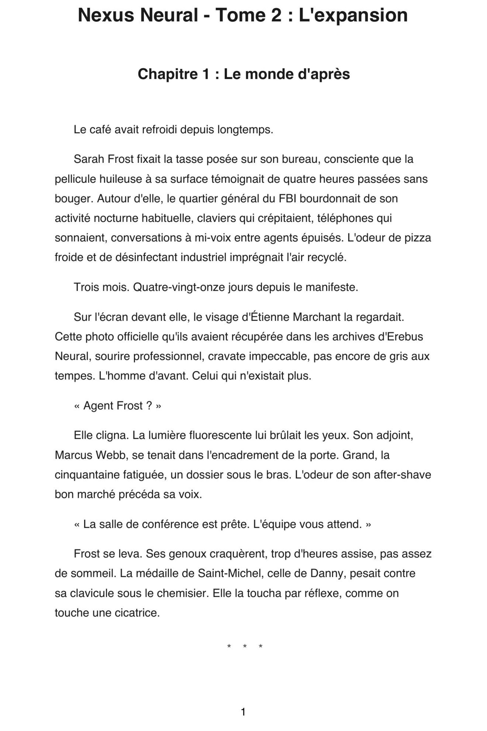 Page 3 de l'extrait de Nexus Neural : Tome 2 - L'Expansion