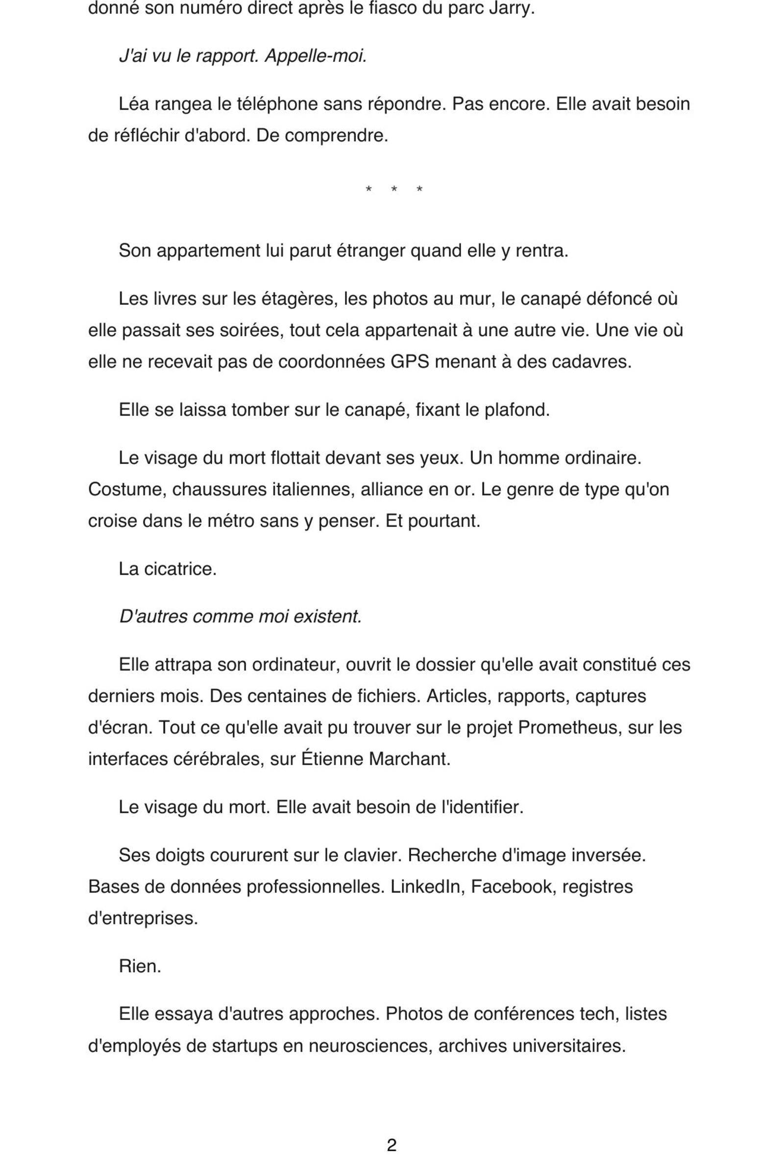 Page 12 de l'extrait de Nexus Neural : Tome 2 - L'Expansion