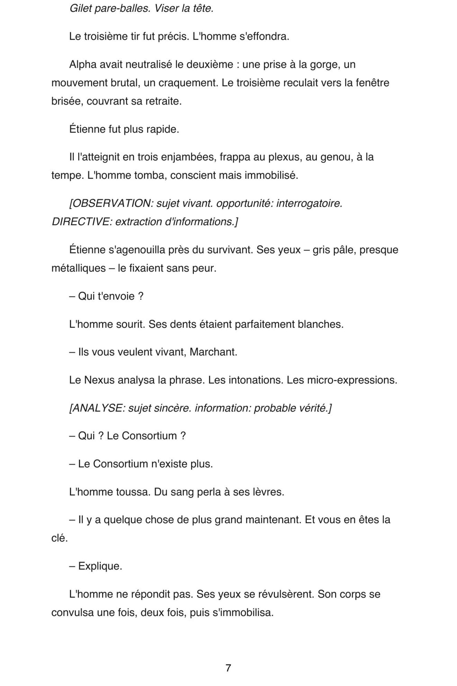 Page 9 de l'extrait de Nexus Neural : Tome 3 - La Singularité