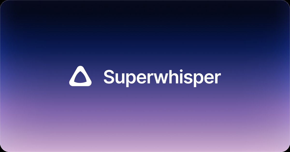 Capture d'écran de Superwhisper