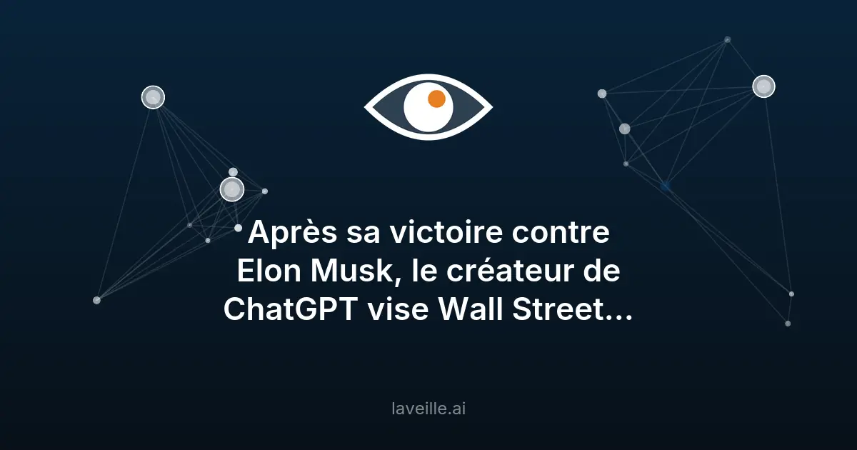 OpenAI vise 1 000 milliards de dollars en Bourse