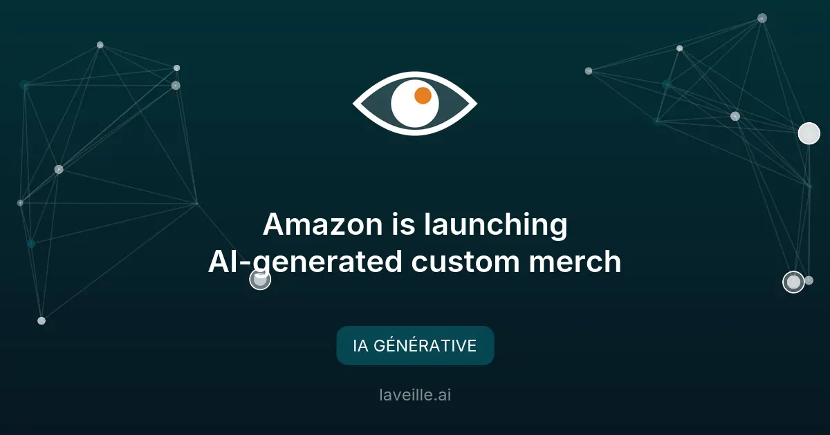 Amazon lance des designs IA pour merch personnalisé