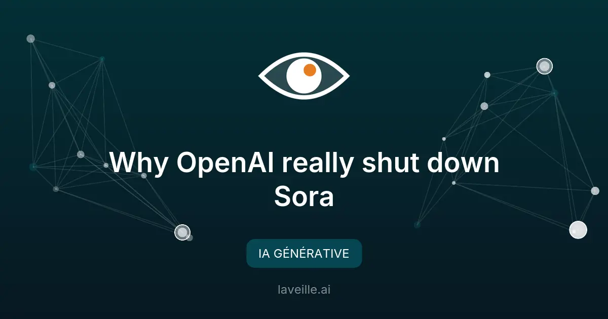 Pourquoi OpenAI a fermé Sora, son outil vidéo IA