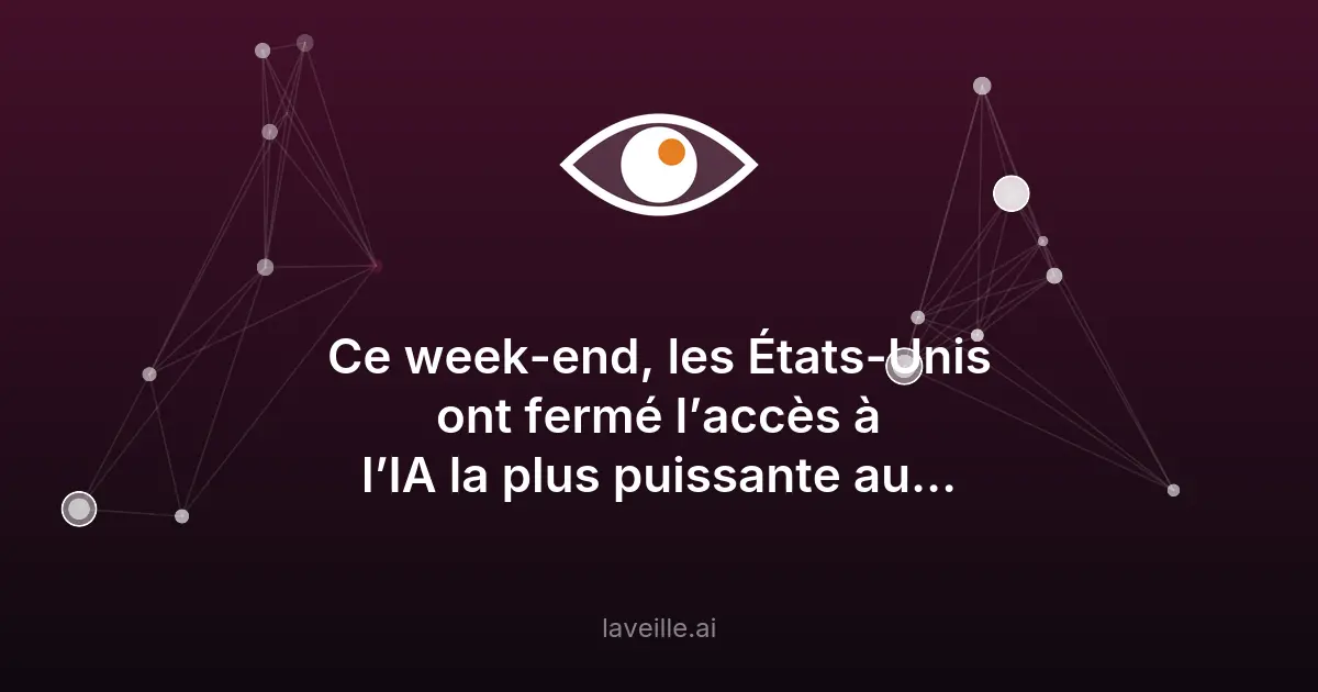 USA coupent l'accès à l'IA Claude Fable 5