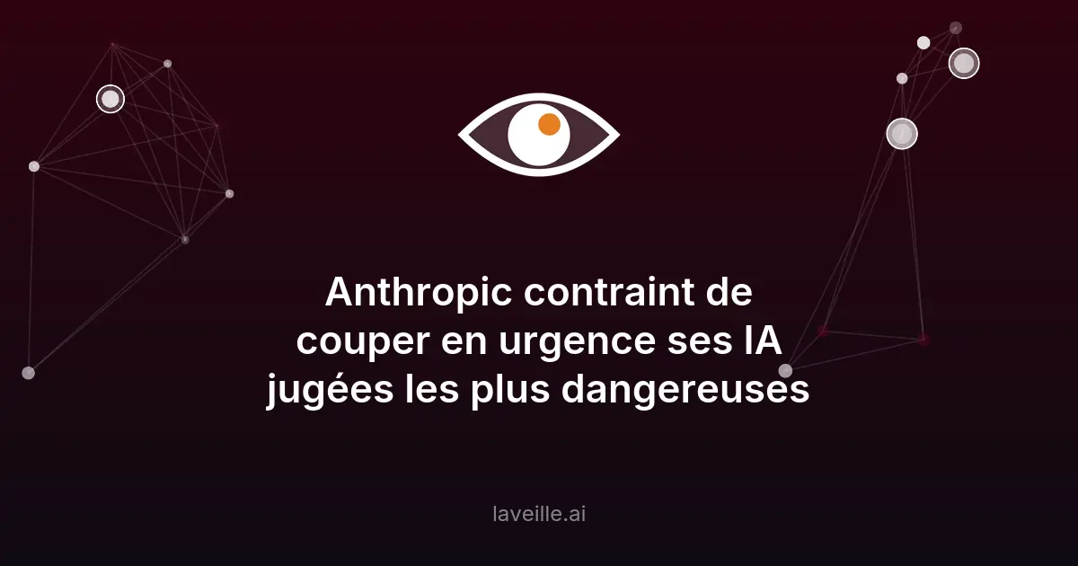 Anthropic retire ses modèles d'IA après une directive gouvernementale