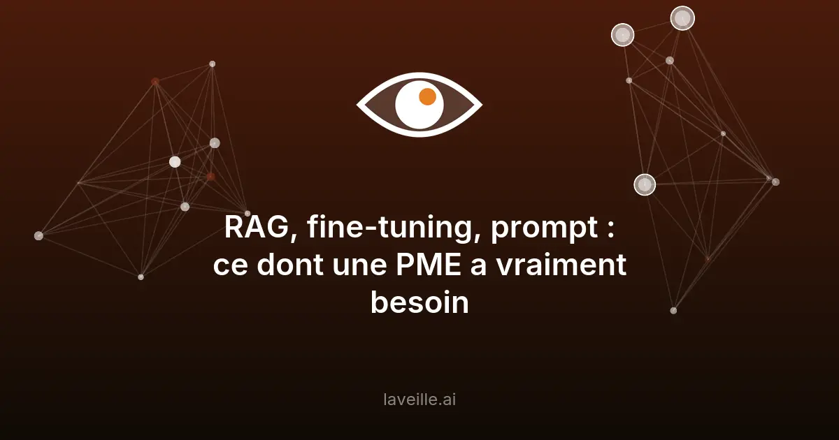 Prompt, RAG, fine-tuning : ce qu'une PME doit savoir sur l'IA