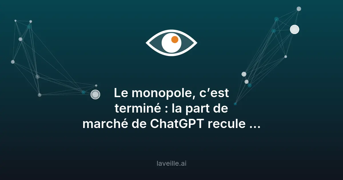 ChatGPT perd son monopole face à Gemini et Claude
