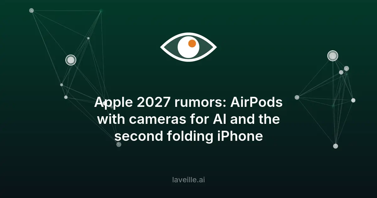 Apple : AirPods avec caméras et iPhone pliable en 2027