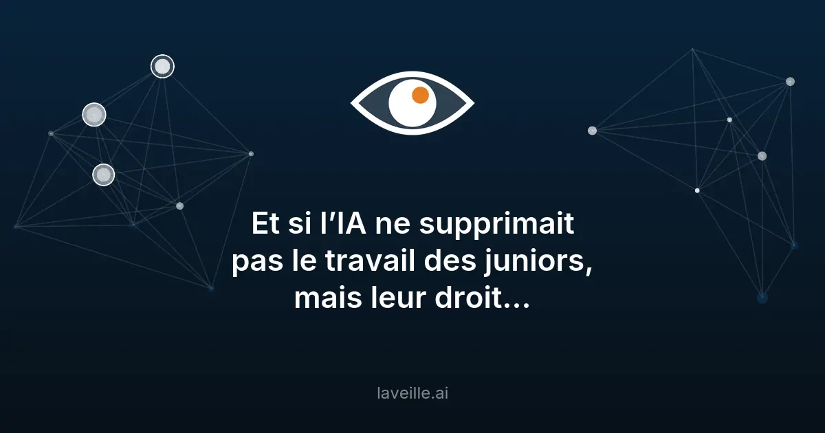 IA : menace sur l'apprentissage des juniors