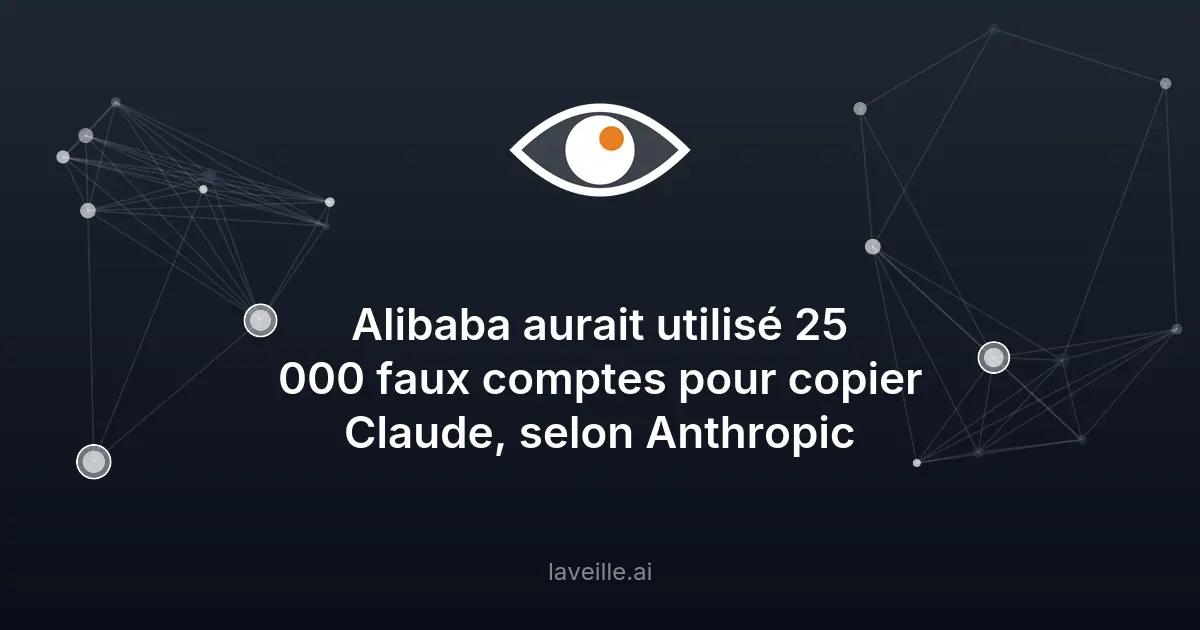 Alibaba accusé d'avoir copié Claude avec 25 000 faux comptes