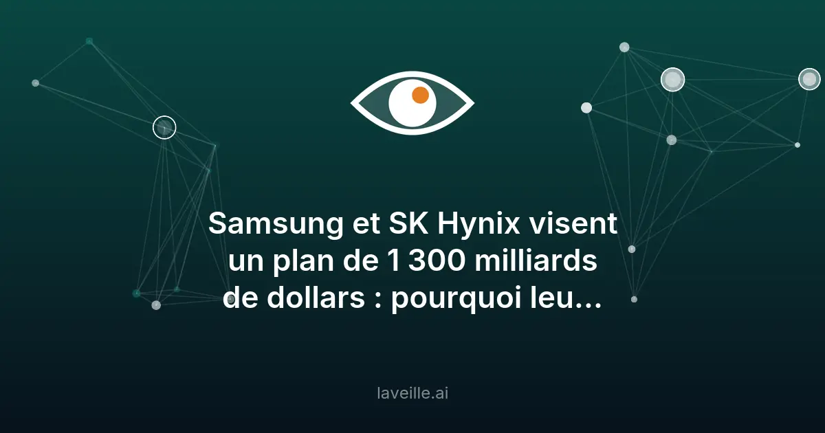 Samsung et SK Hynix investissent 1 300 milliards dans l'IA