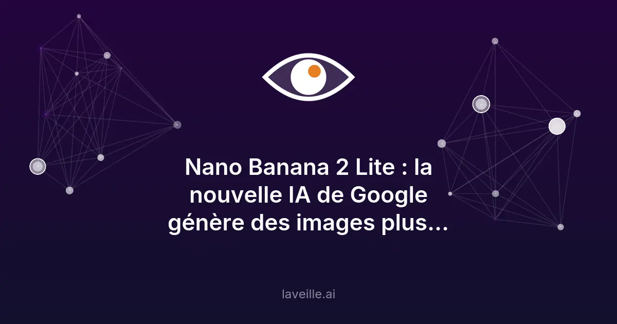 Nano Banana 2 Lite : l'IA générative rapide et économique de Google
