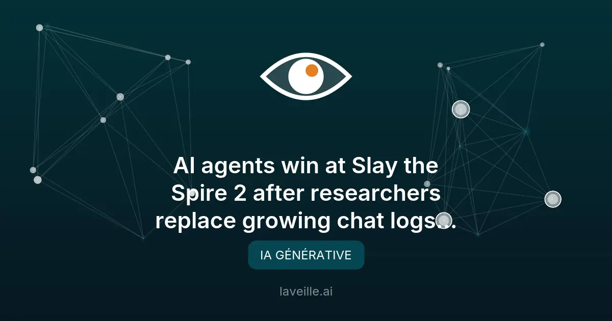 Agent IA révolutionne Slay the Spire 2 avec mémoire structurée