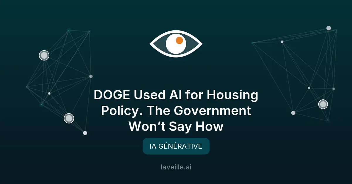 Le HUD utilise l'IA pour ses politiques sans transparence
