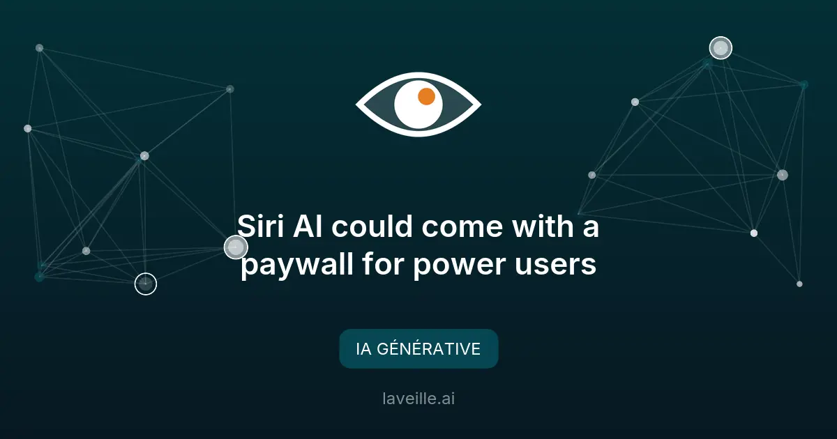 Siri AI pourrait être limité par un paywall