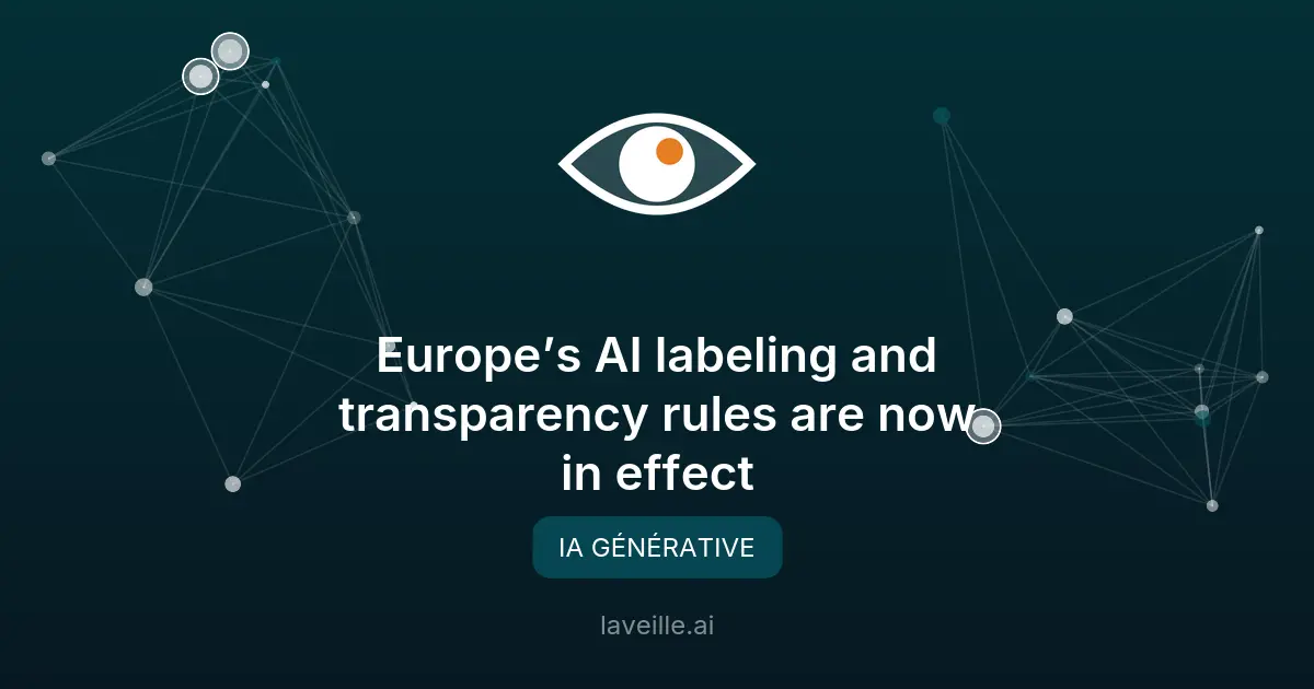 UE : nouvelles règles de transparence pour l'IA