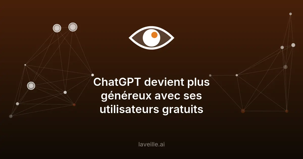 ChatGPT supprime les limites pour les utilisateurs gratuits