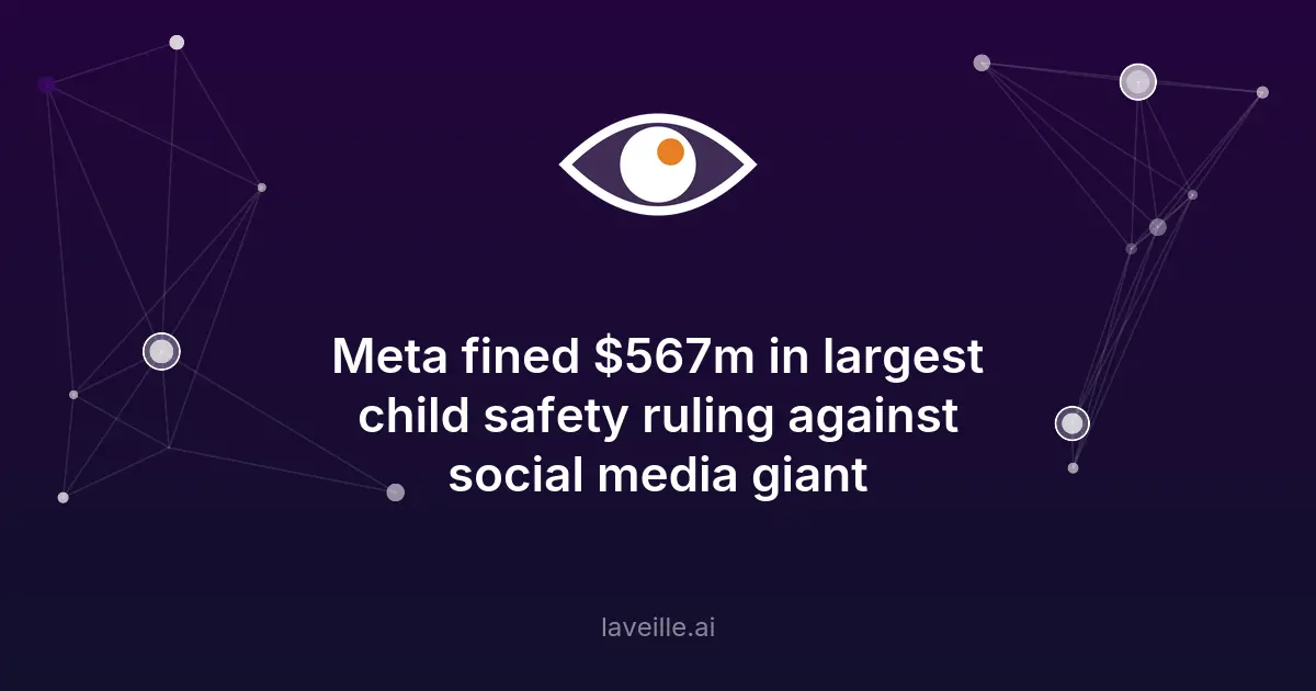 Meta condamnée à 567M$ pour manquements à la sécurité des enfants
