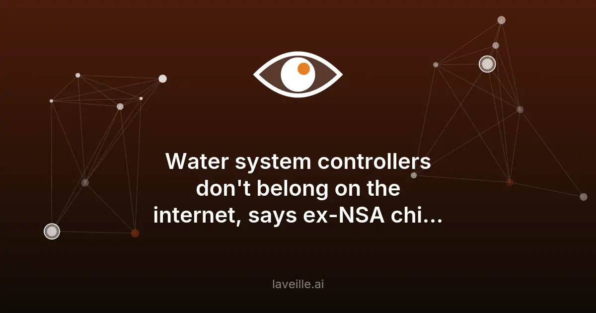 Cyberattaques sur les systèmes d'eau : l'alerte de l'ex-chef de la NSA