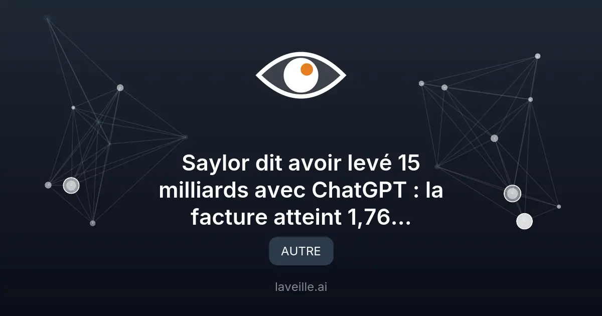 ChatGPT aide à lever 15 milliards pour Strategy