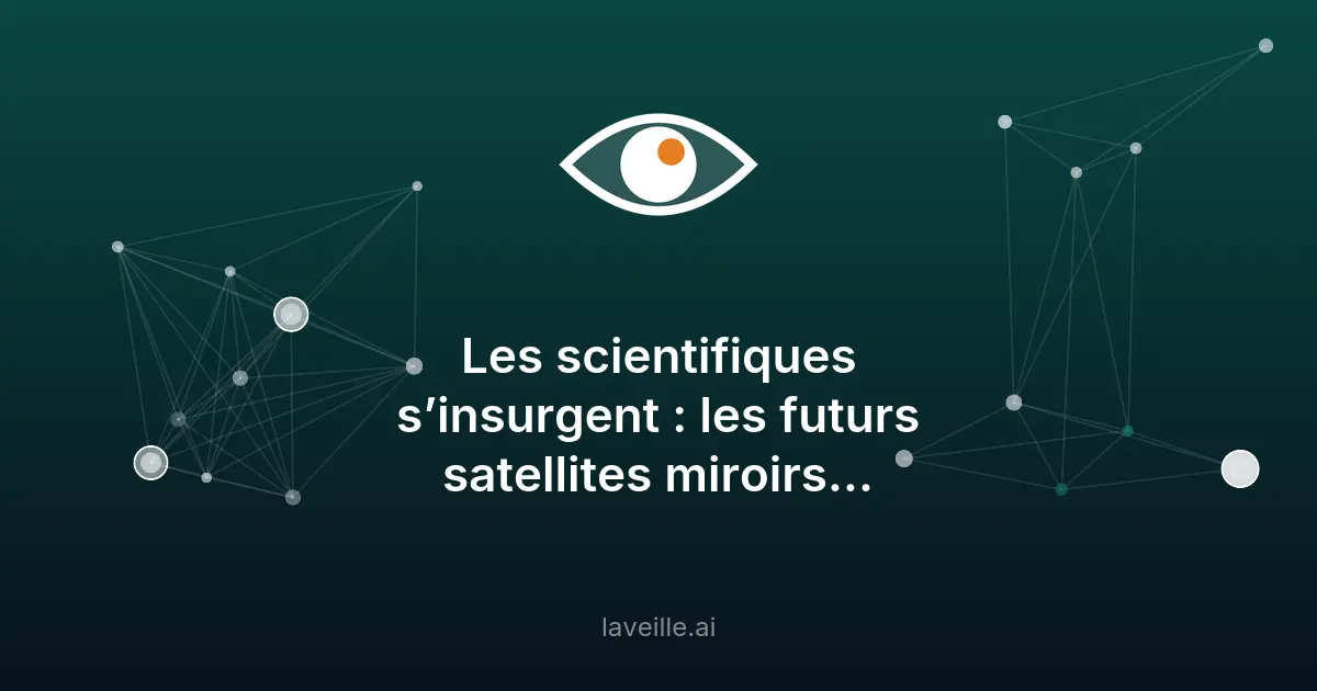 Satellites-miroirs : révolution technologique ou menace nocturne ?