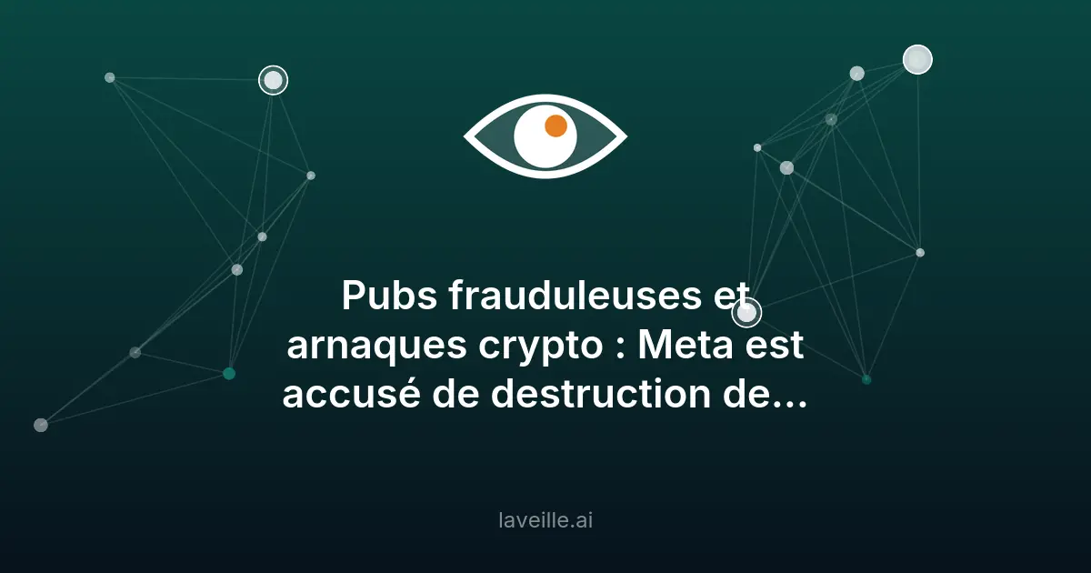 Meta accusé de destruction de preuves dans une affaire de fraudes