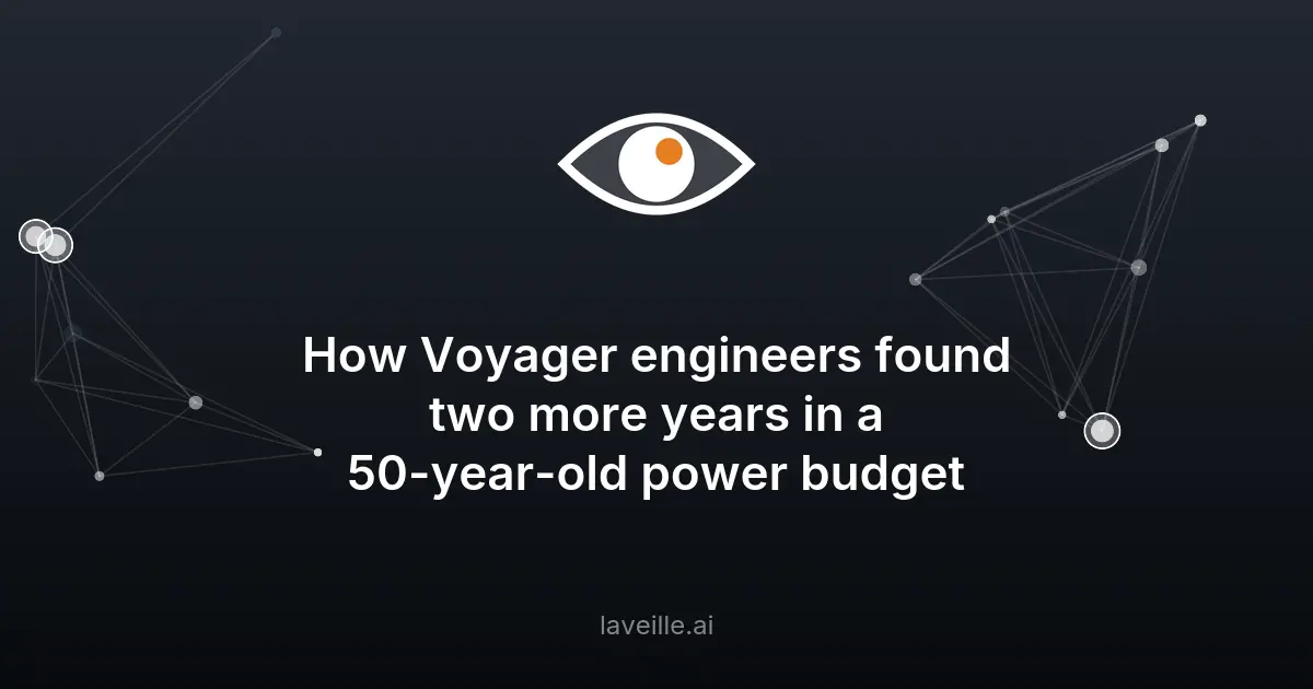 Comment Voyager 2 a gagné 2 ans de mission supplémentaire