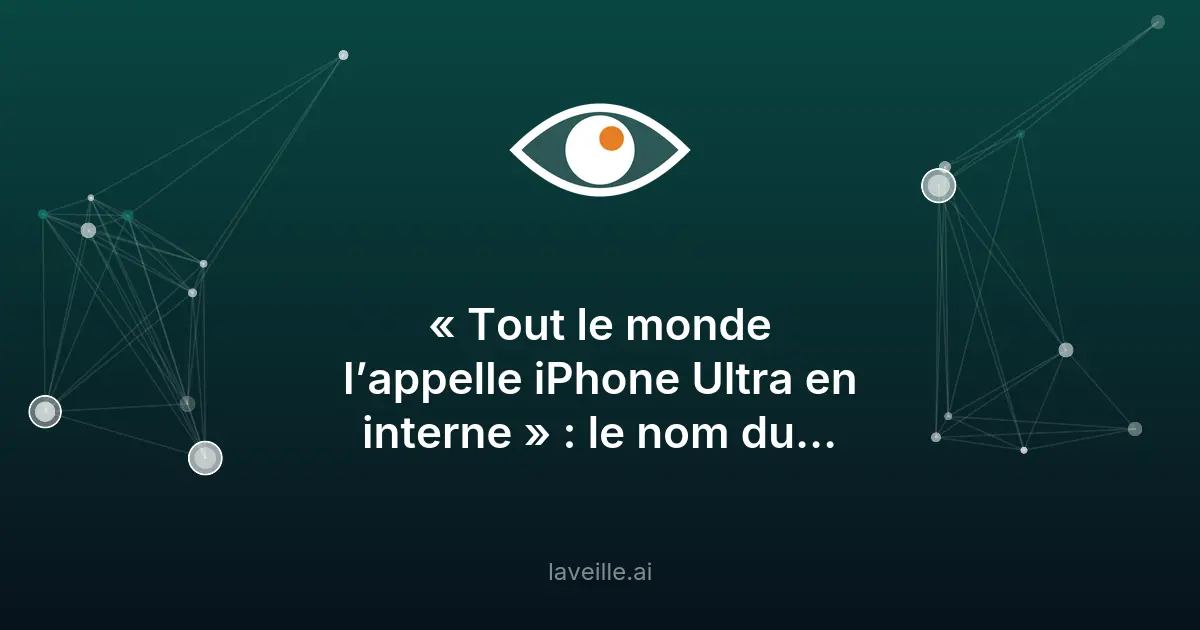 iPhone Ultra : le futur smartphone pliant d'Apple