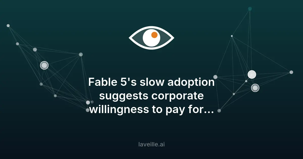 Fable 5 d'Anthropic peine à convaincre les entreprises