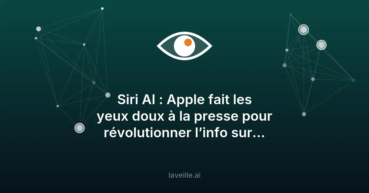 Apple négocie avec des éditeurs pour améliorer Siri