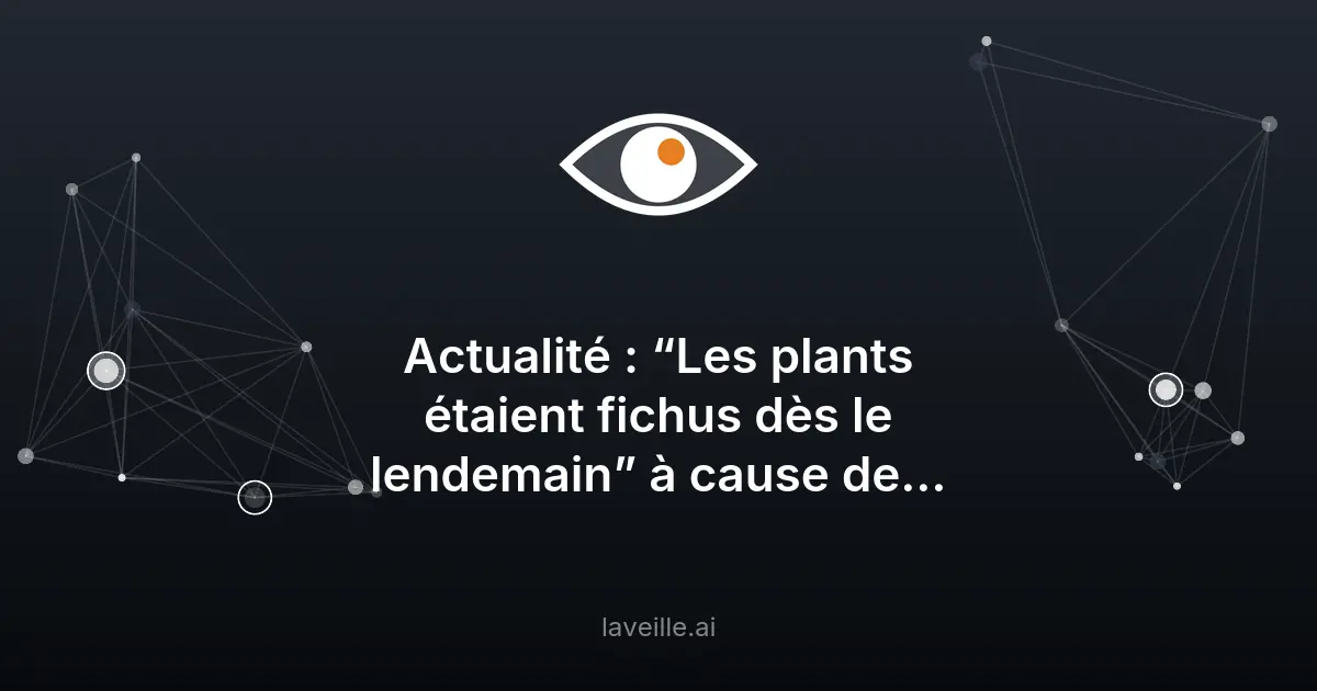 Dangers de l'IA : un fermier détruit ses récoltes