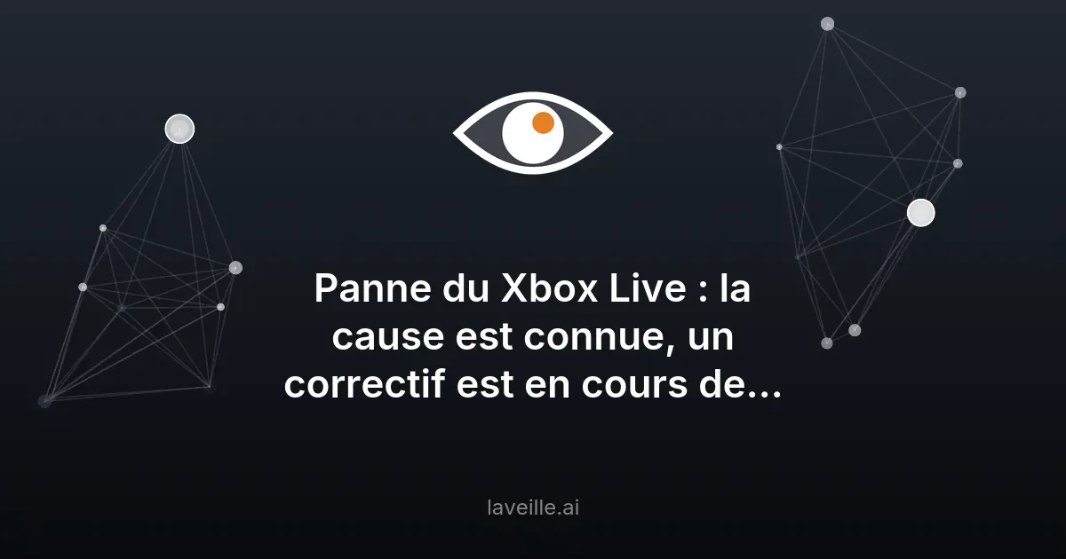 Panne Xbox Live : correctif obligatoire déployé