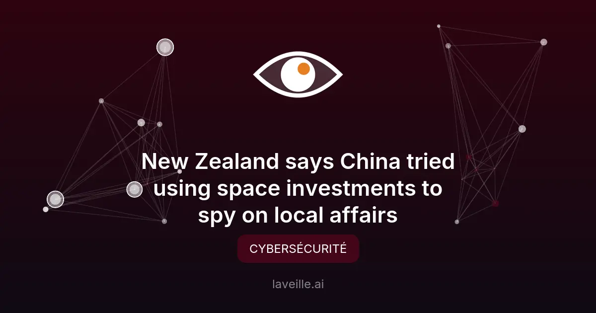 Espionnage chinois via des infrastructures spatiales en NZ