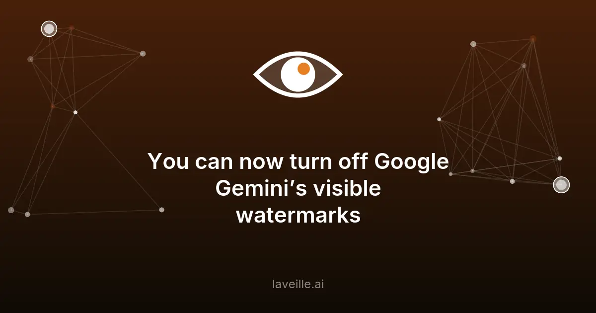 Google désactive les filigranes visibles sur le contenu IA