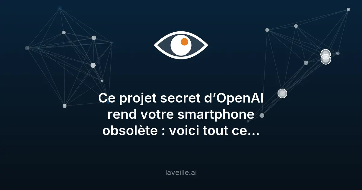 OpenAI prépare un smartphone révolutionnaire pour 2027